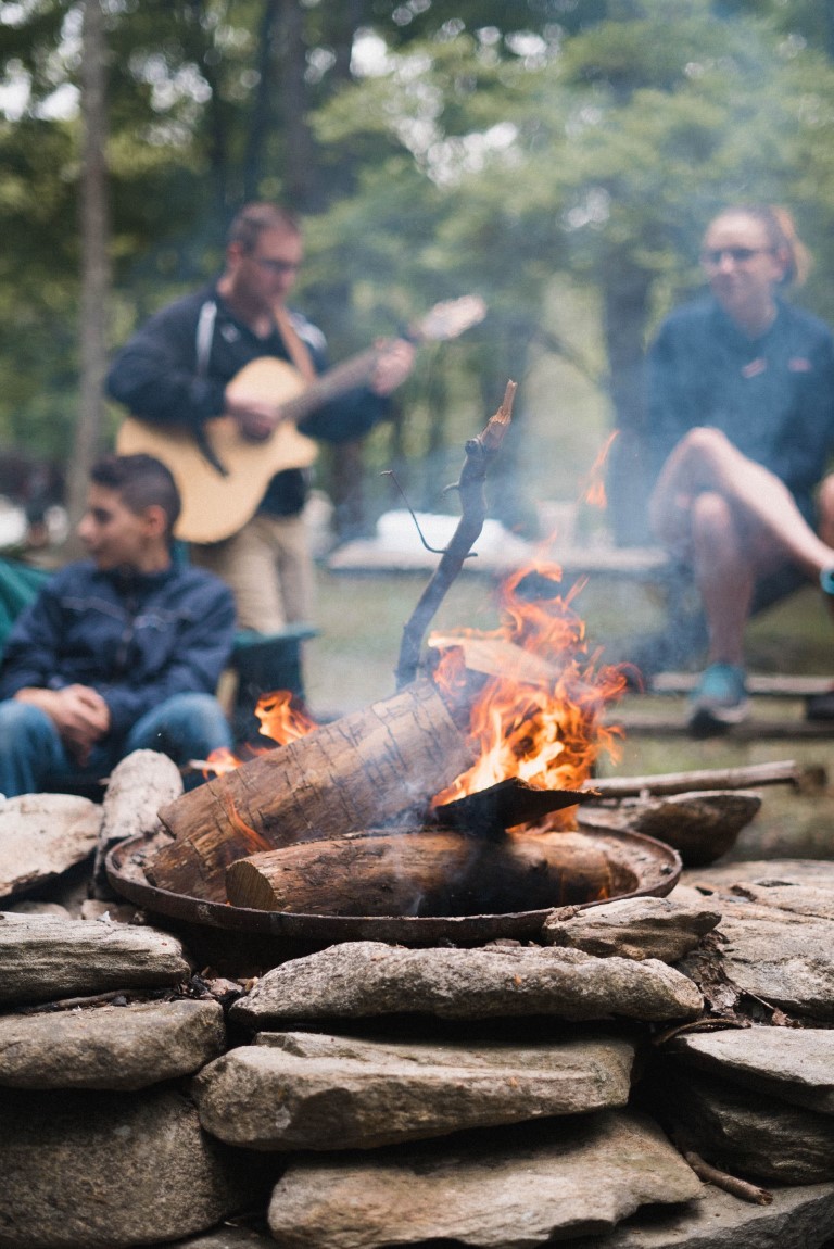 Photograph of a campfire